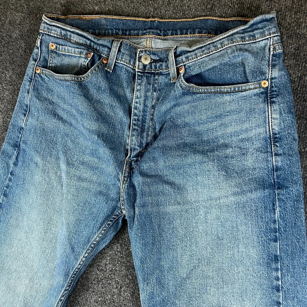 Levi's 505 Regular Jeans Mens 34x29 Blue‎ Denim Medium Wash Casual Streetwear